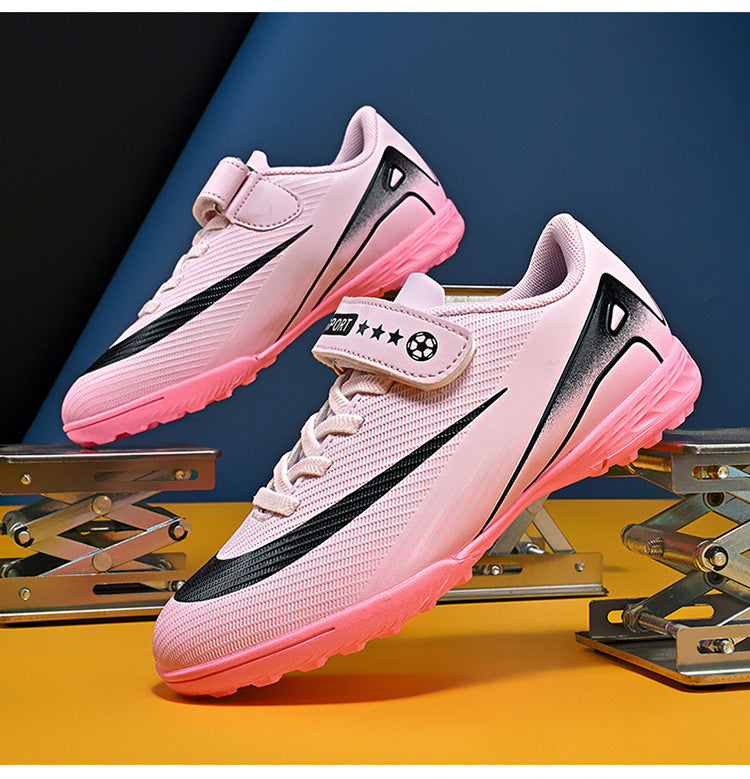 2025World Cup Children's Soccer Shoes Boys Youth Students Girls Spike Long Spike Competition Training Sports Shoes