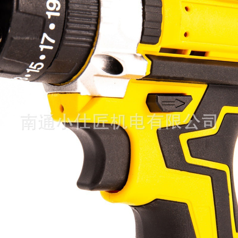 Custom Cross-Border Trade Brushless Electric Drill Dual-Speed Impact Electric Screwdriver Small Power Tool Set