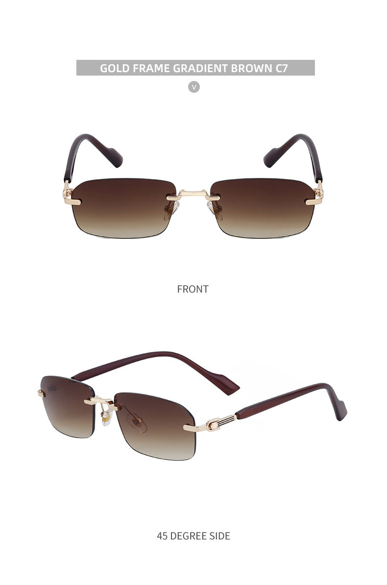 European and American new style square frame sunglasses for women INS Windproof Sunglasses for Men Driving Glasses sunglasses