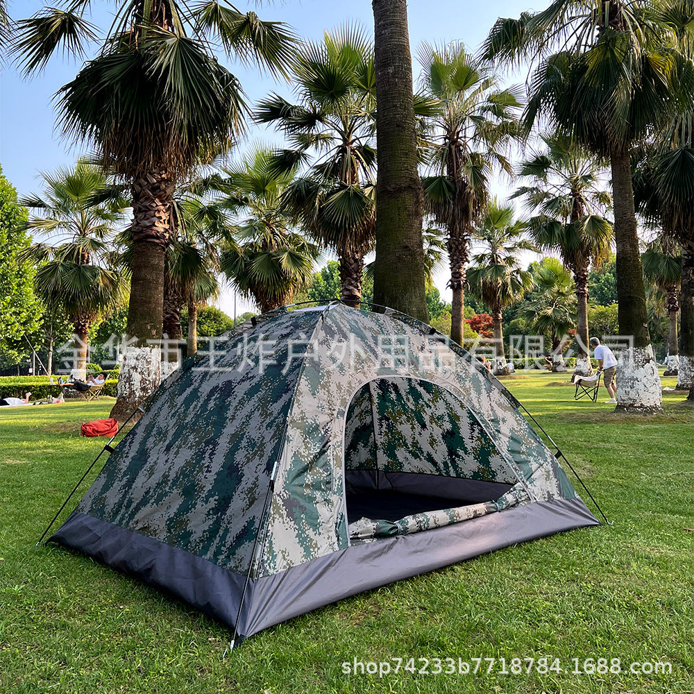 Camouflage Tent Outdoor Camping Training Camping Setup Tent2People Tent Leisure Equipment Export