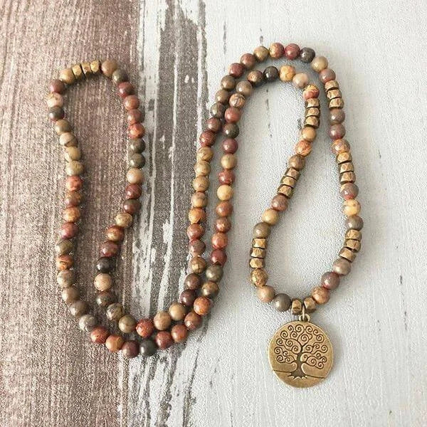 European and American Crystal Bracelet8MM Beaded Natural Stone White Pine Malachite Colorful Elastic Bracelet