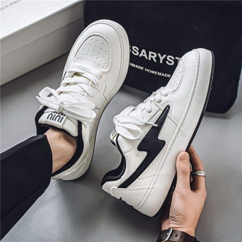 Men's Trendy Shoes2025New American Retro Niche Casual Sneakers ins Internet Celebrity Versatile White Sneakers