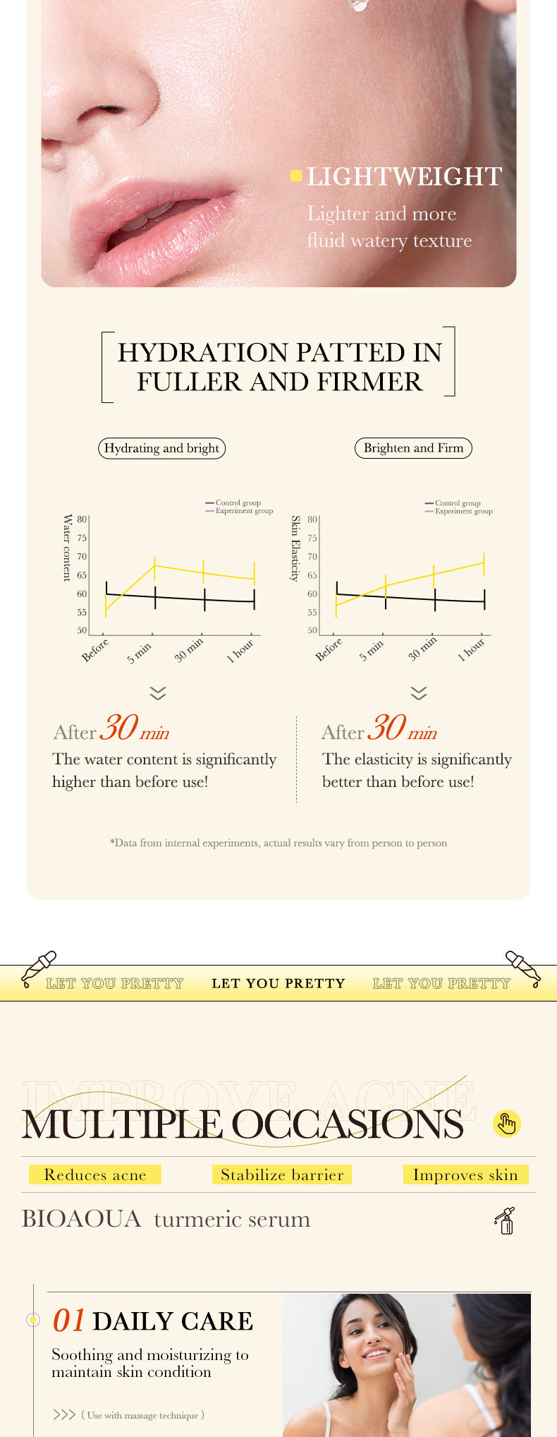 BIOAOUA Essence Series Hydrating and Nourishing Vitamins C Essence  Foreign Trade Factory Direct Sales