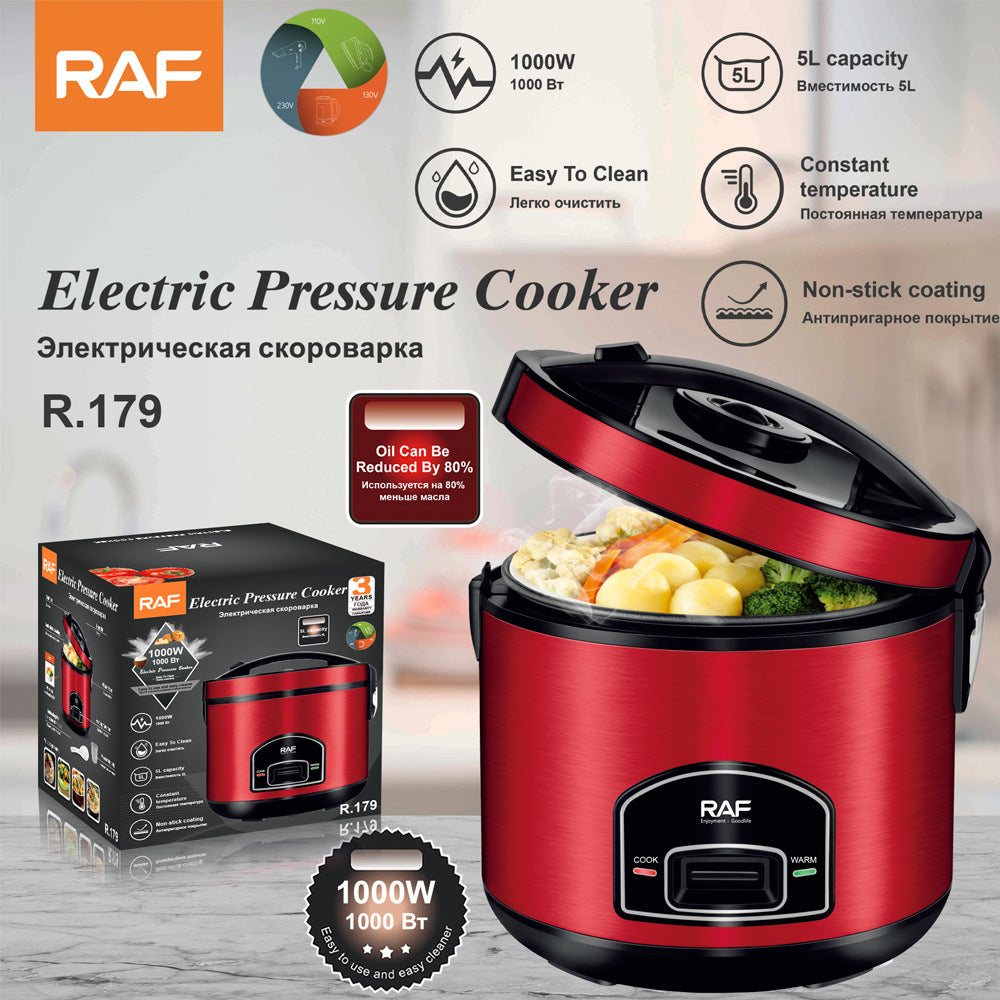 RAF European Standard Fully Automatic Health-Preserving Household Stainless Steel Rice Cooker Intelligent5L Multifunctional R.179