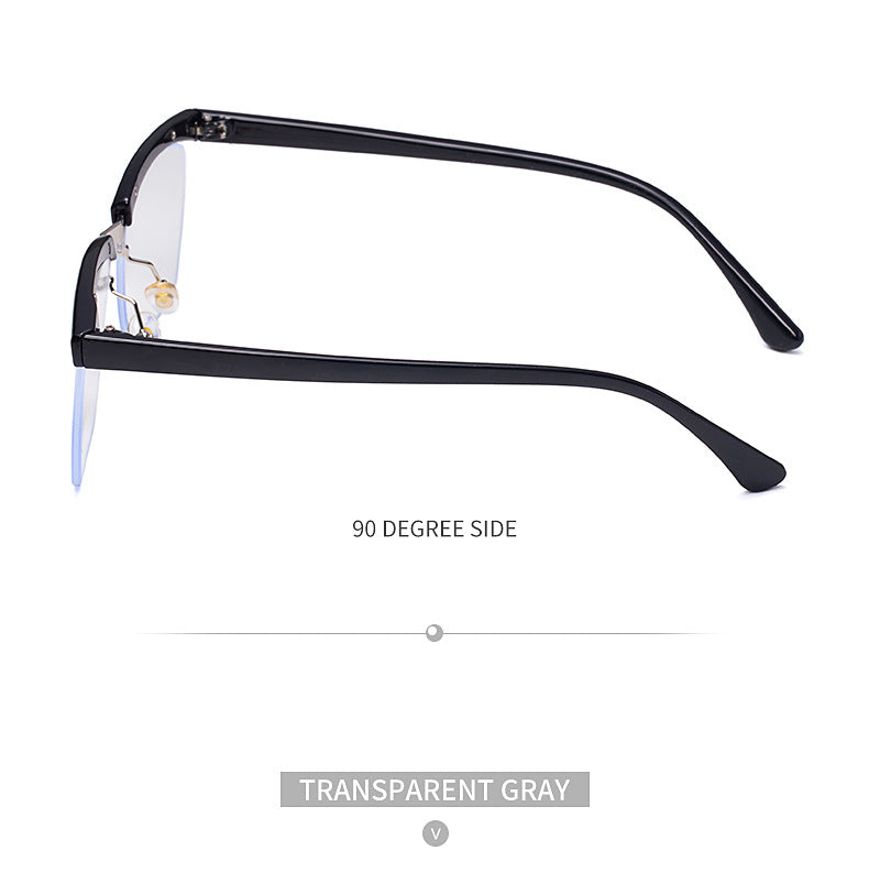 Tom Hardy's Legend of the Underground Half-Frame Glasses Frame High-End Blue Light Blocking Optical Glasses Internet Celebrity Style
