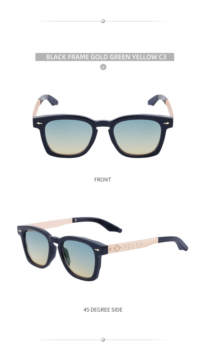 Square Frame Retro Sunglasses for Men, Sun Protection, Driving Special, High-End Outdoor Glasses Wholesale shades