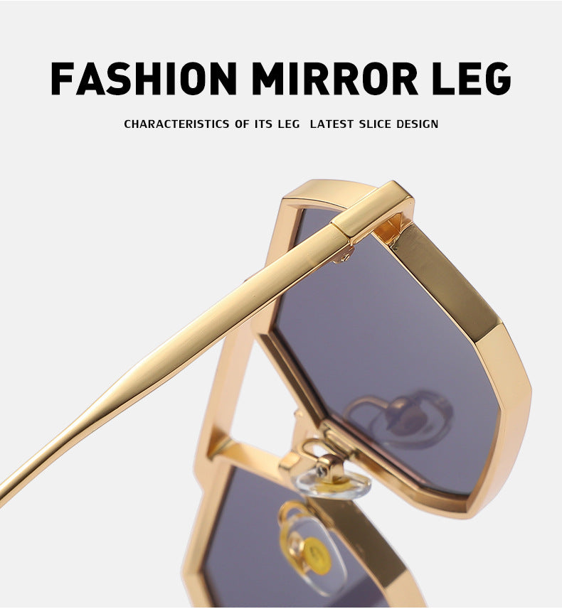 New European and American Steampunk Style Sunglasses for Men, Polygonal Small Frame Sunglasses for Women, Trendy sunglasses Wholesale