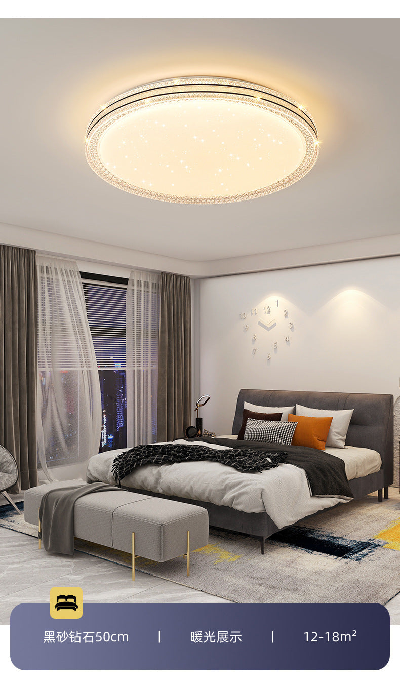 led Ceiling Lamp Master Bedroom Lamp Simple Modern Living Room Lamp Round Room Study Romantic Starry Sky Light Fixture