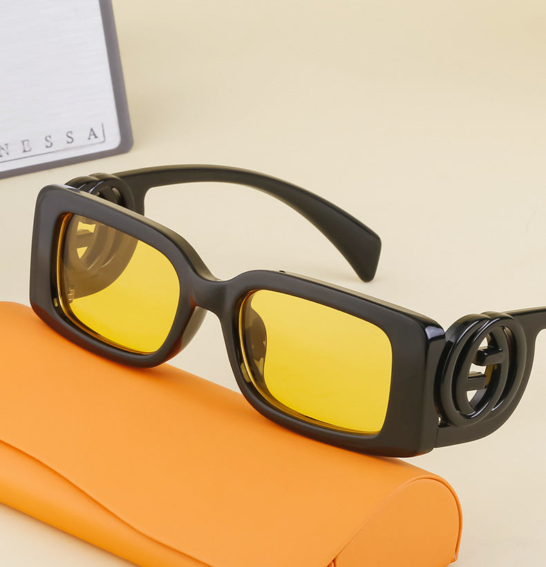 New Fashion Square Frame Sunglasses for Women, Unique Small Frame Sunglasses for Men, Wholesale Glasses sunglasses