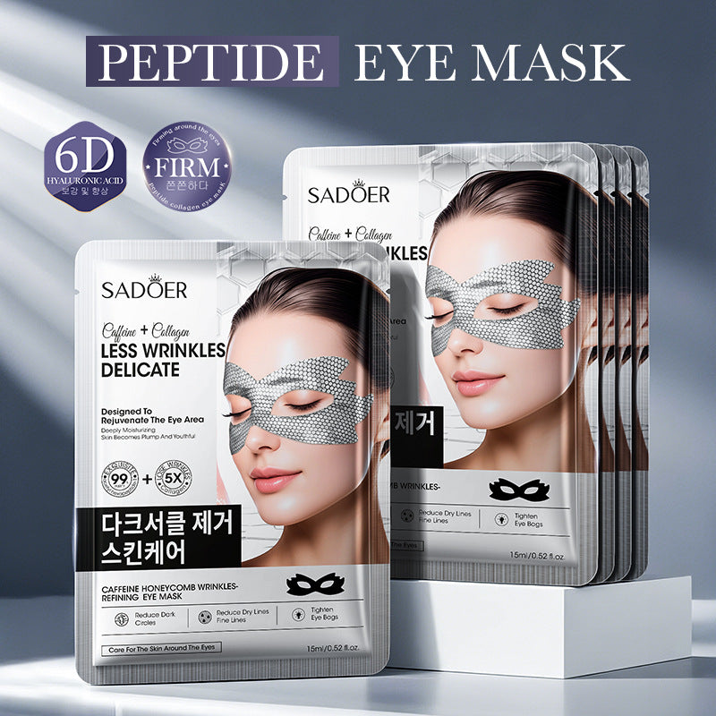 Full English Caffeine Honeycomb Firming Eye Mask SADOER Moisturizing and rejuvenating eye mask patch  wholesale