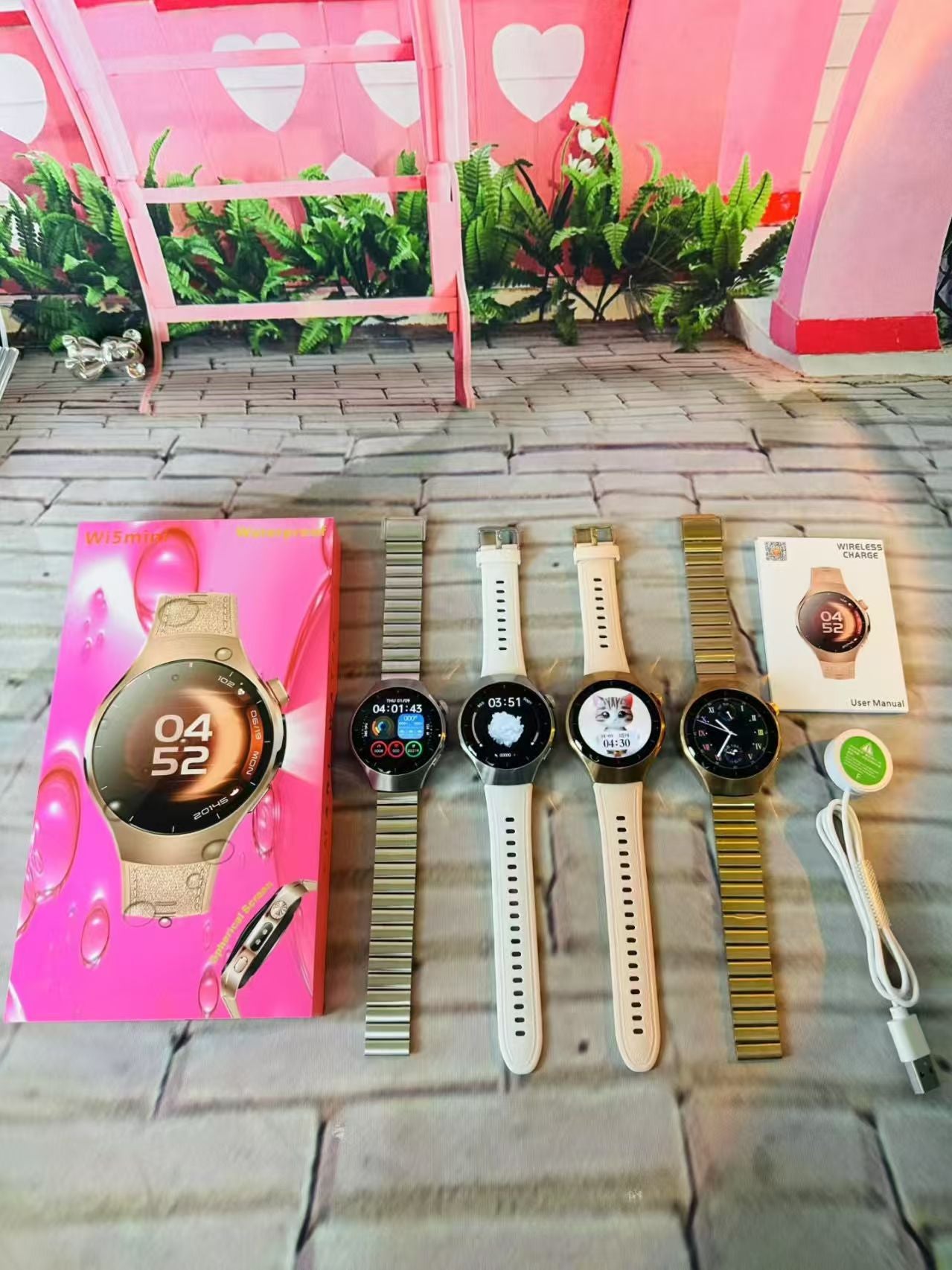 Wi5 Mini Smart Watch Bluetooth Call Heart Rate Step Sleep Monitoring Deep Waterproof Exquisite Ladies Sports