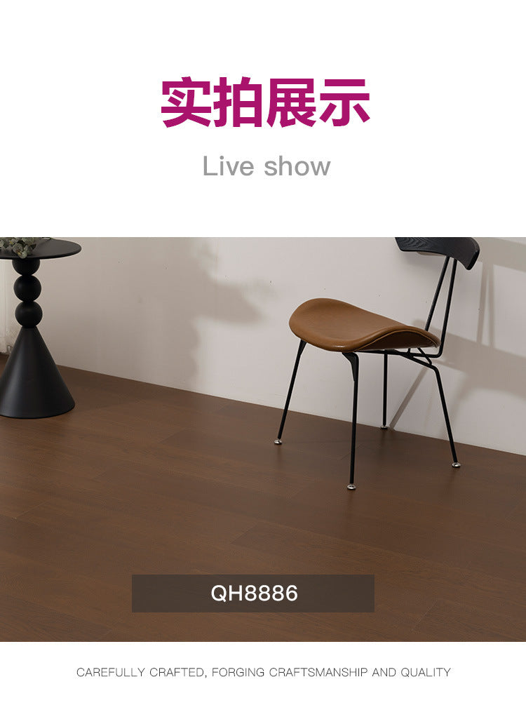 Oak Black Walnut Full Birch Base Material Multi-layer Solid Wood Composite Flooring Wear-resistant Medieval Style Song Dynasty Aesthetics ENF Environmental Protection