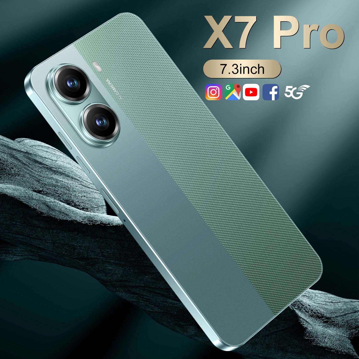 New AliExpress Hot-Selling Mobile Phones X7 Pro Android16+1T Intelligence5G Mobile Phone7.3HD Large Screen
