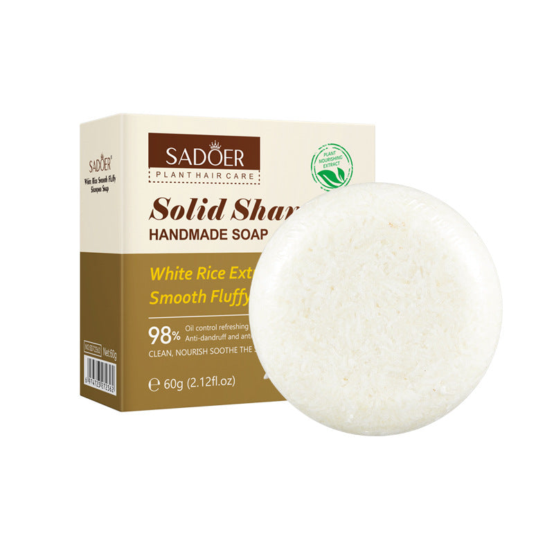 Full English Plant-Based Shampoo Soap60g SADOER Strengthen Hair Roots Deep Clean Hair Soap  Wholesale