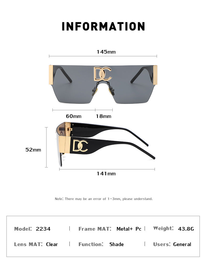 New Outdoor Cycling Sunglasses for Women, High-End Integrated Windproof Frameless Sports Sunglasses