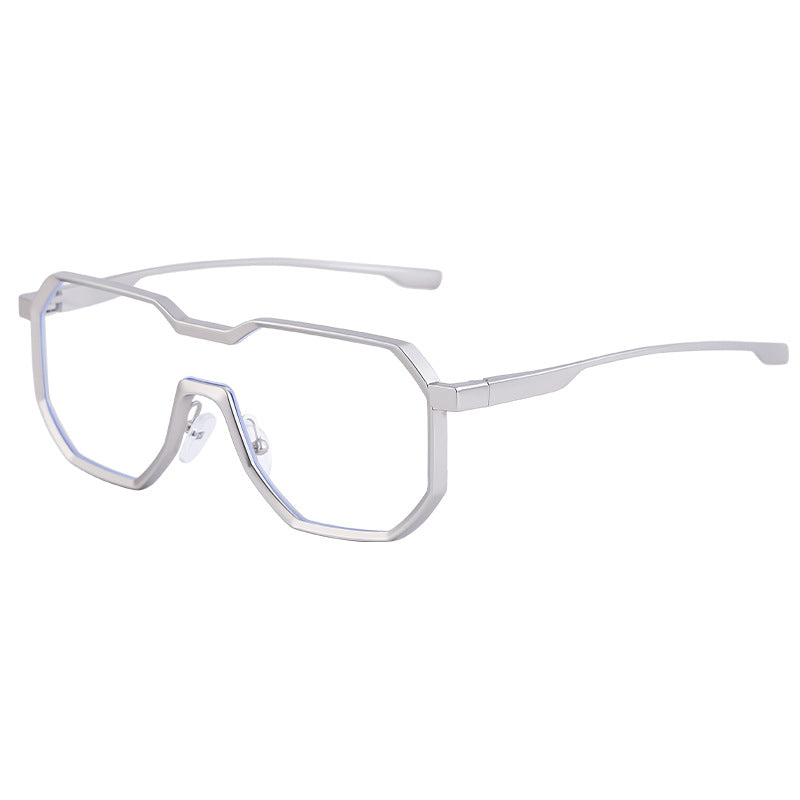 Irregular Steampunk Style Sunglasses European and American Metal Full Frame Integrated Sunglasses for Men Driving Glasses Wholesale