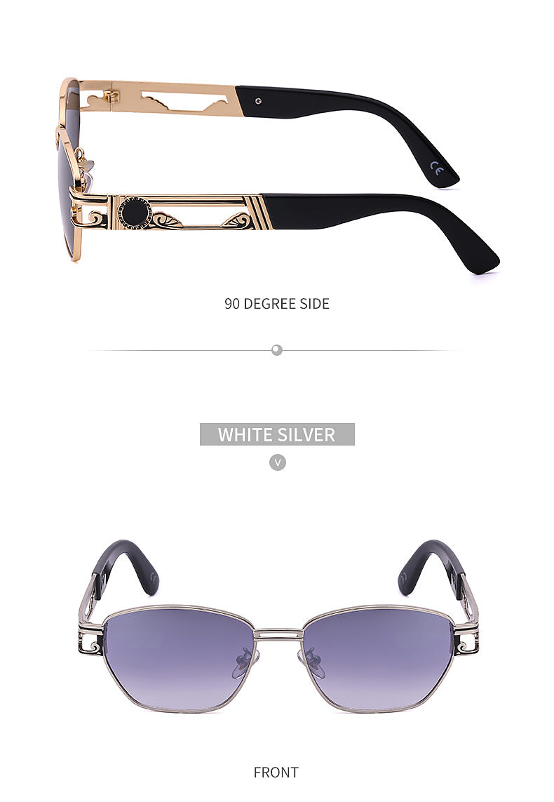 2025Steampunk Sunglasses New Men's Trendy Fashion Retro Small Square Frame Sunglasses Men sunglasses