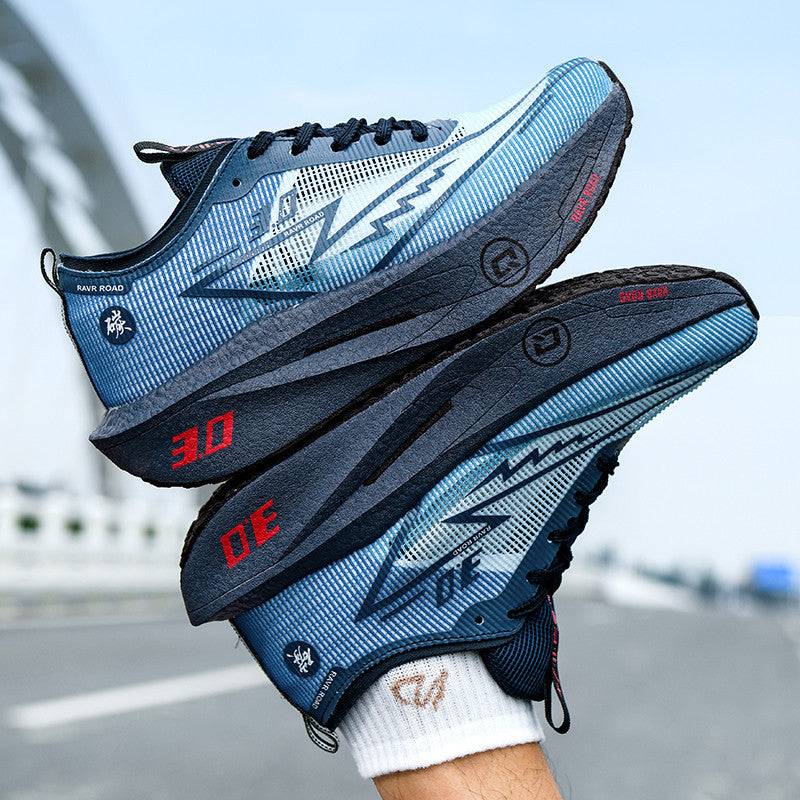 2025New Fashionable Casual Breathable Comfortable Running Shoes with Real Carbon Plate High Elasticity Shock Absorption for Student Training Sports Shoes