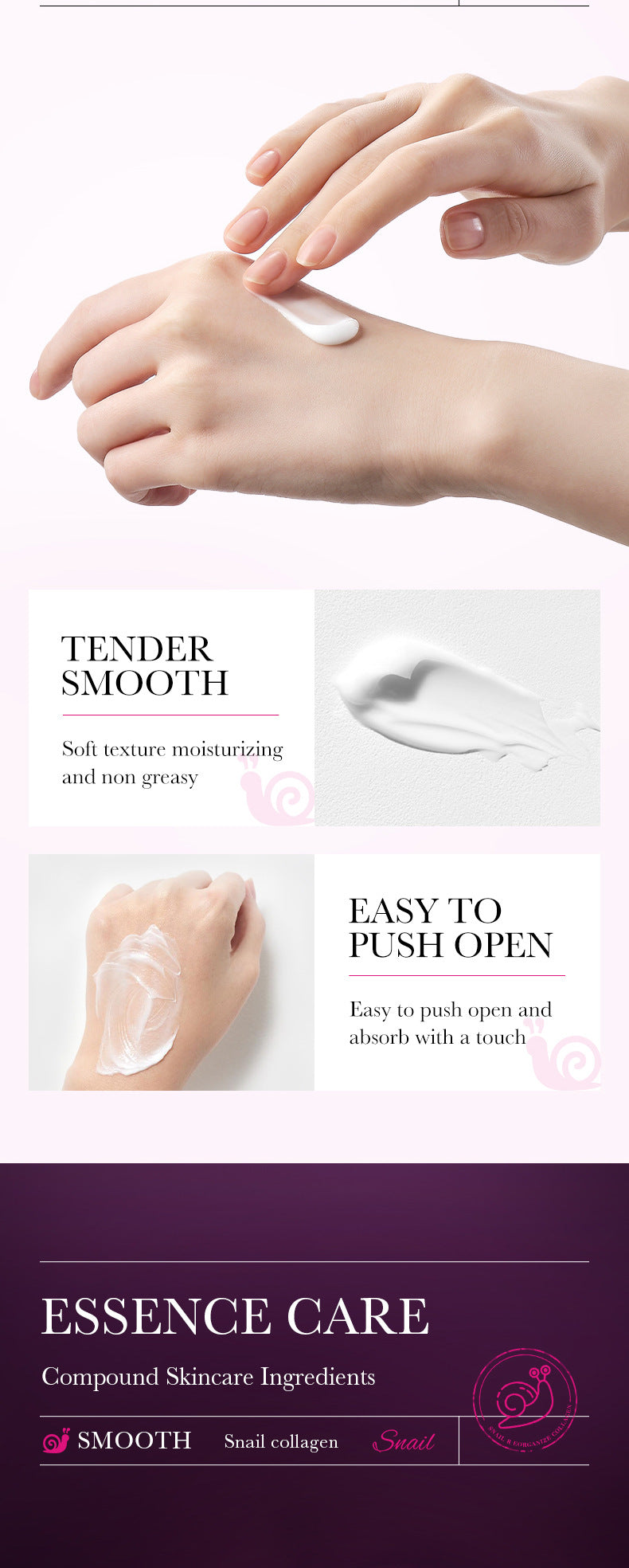 Snail Sleeping Mask SADOER Collagen Moisturizing and Nourishing No-Rinse Mud Mask Cross-Border Wholesale