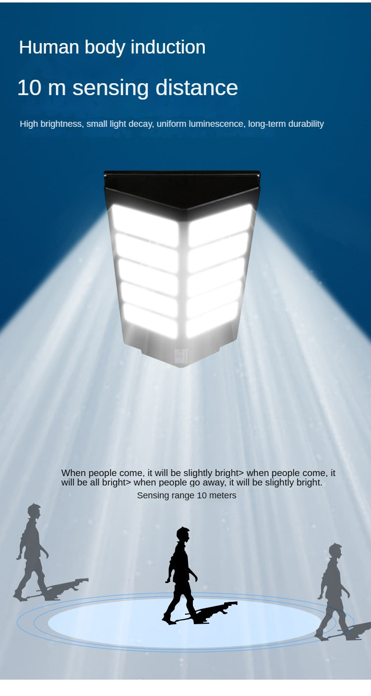 New High-Tech Lighting Time Sensor High Lumen Waterproof Garden Integrated Solar Street Lights