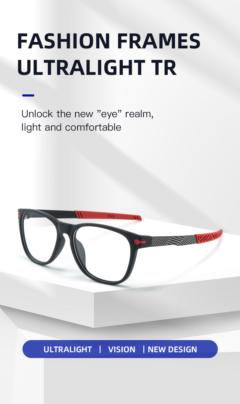 New Oval Sports Glasses Cycling Eyewear Frame for Men and Women Square Round Glasses