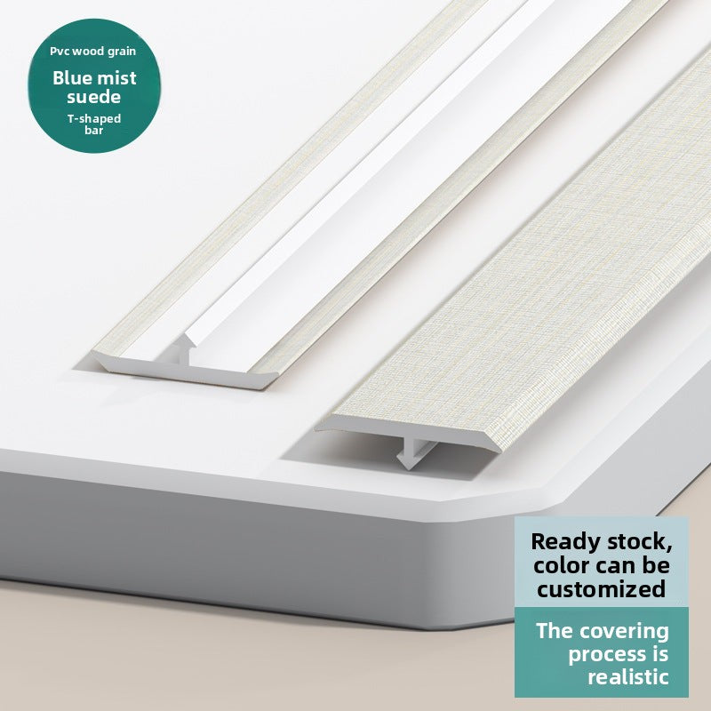 PVC Edge trim T Wooden floor trim strip, wooden threshold edge trim, tile joint decorative strip, doorway stone edge trim strip