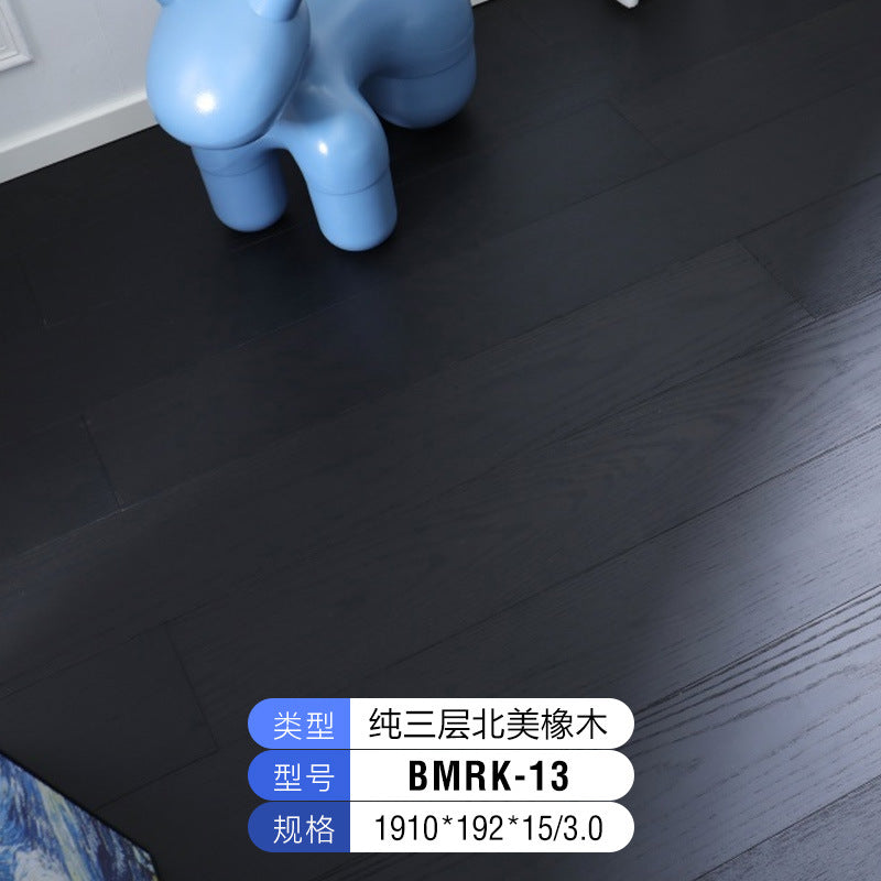 1.9North American Oak AB3.0mm Pure Three-Layer Solid Wood Composite Flooring, Floor Heating, Moisture-Proof, Locking Three-Layer Flooring