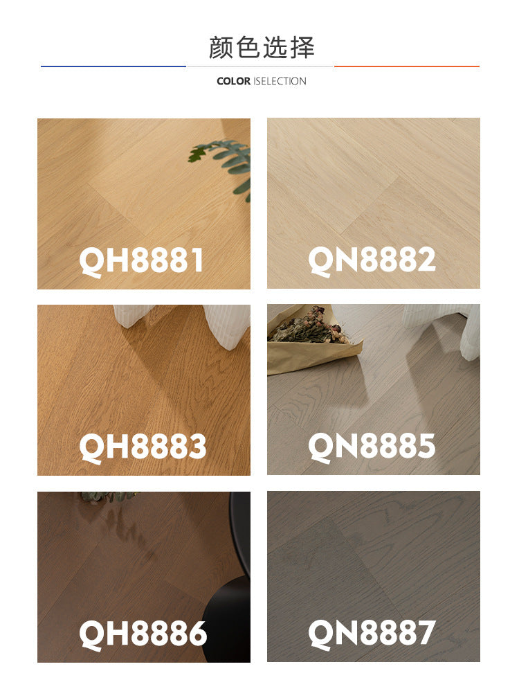 Oak Black Walnut Full Birch Base Material Multi-layer Solid Wood Composite Flooring Wear-resistant Medieval Style Song Dynasty Aesthetics ENF Environmental Protection