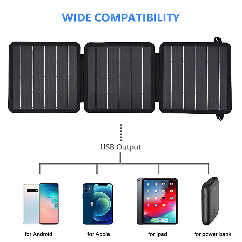 Factory Direct Sale 15W Monocrystalline 70% off Pack Dual Output Port Outdoor Portable Emergency Solar Charging Panel Waterproof Durable