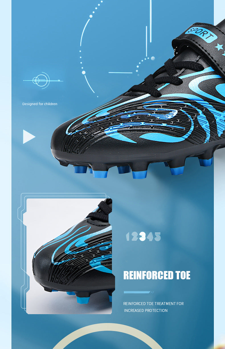 2025New Football Shoes for Men and Women, Medium and Large Children, Students, Long Spike Training Shoes, Youth Grass and Artificial Grass Field Sports