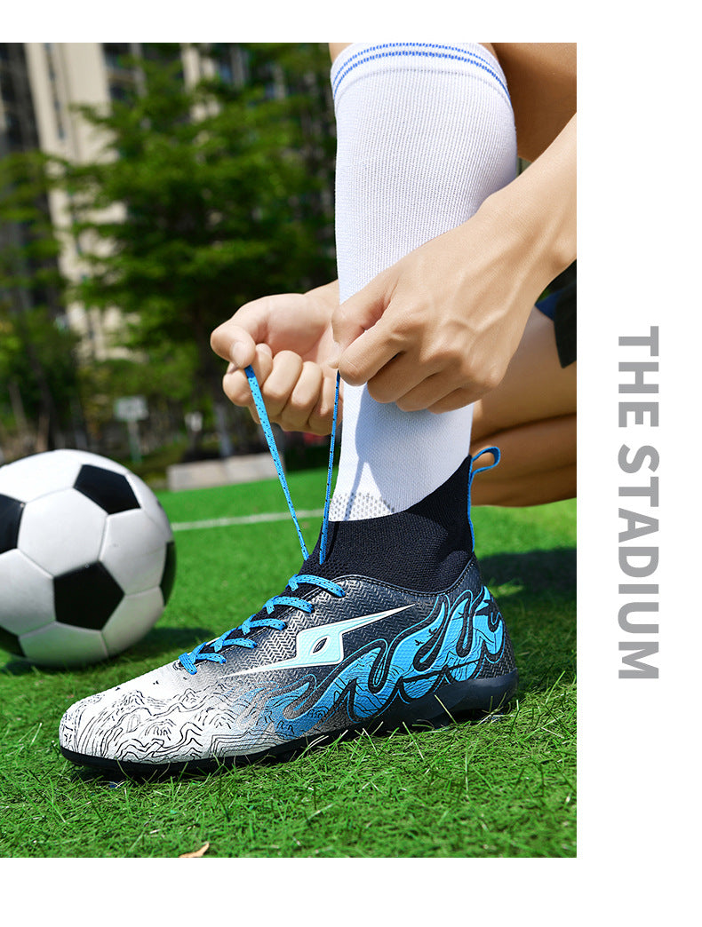 CICERO High quality professional football shoes for men and women FG Long Spike Anti-Slip Wear-Resistant Youth Practical Competition Training Shoes