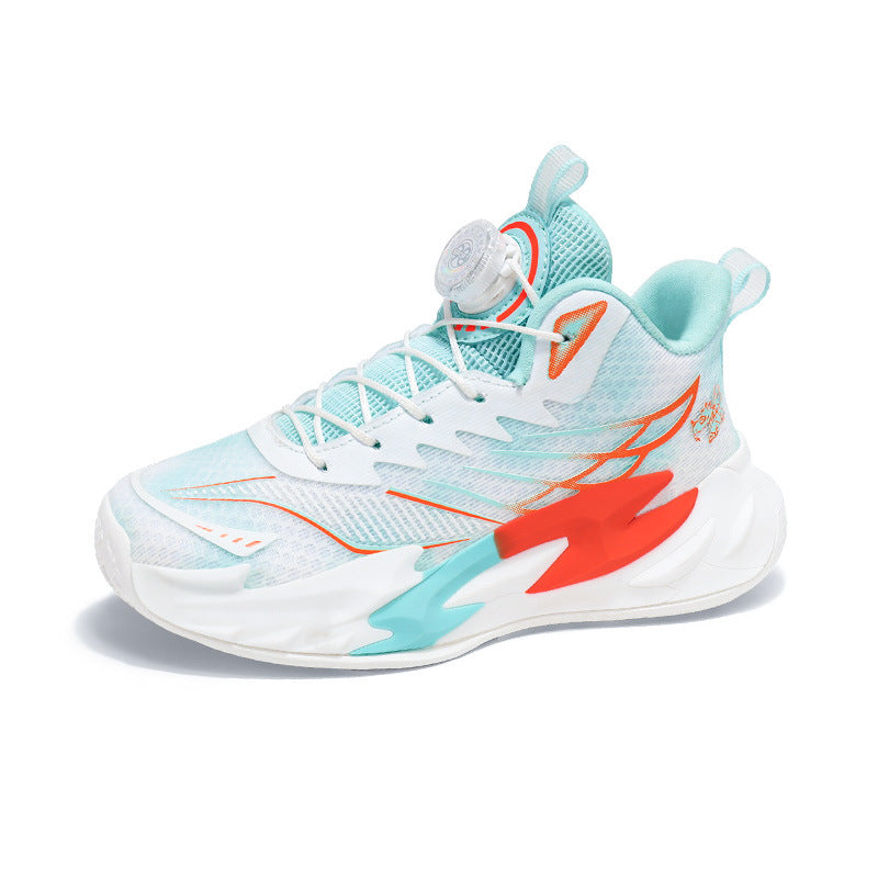 Children's Basketball Shoes New Style for Older Kids Non-Slip Shock Absorption Breathable Boys' Student Training Sneakers Girls' Shoes