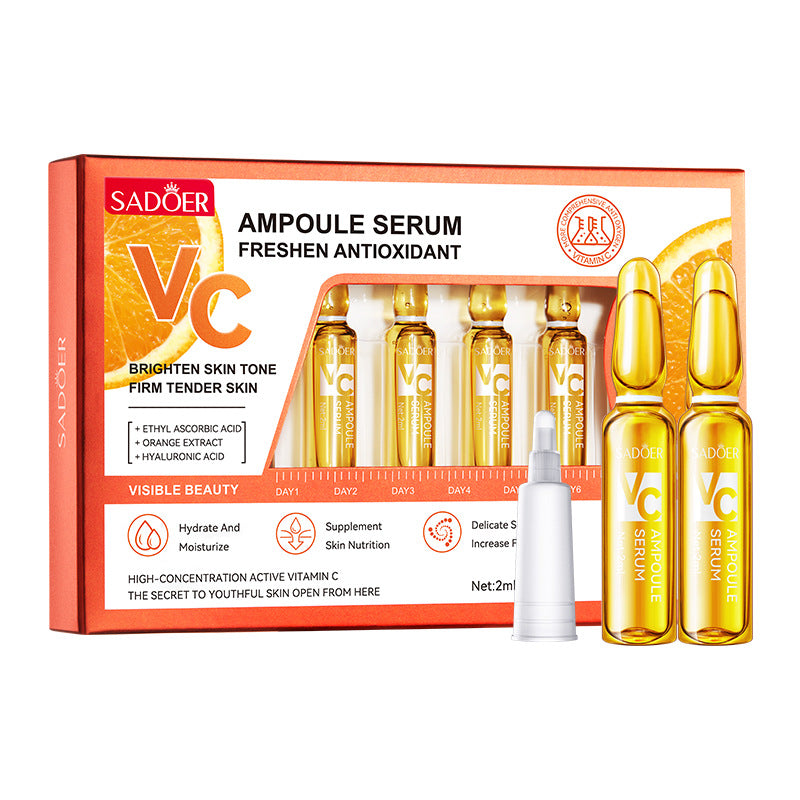 Full English Ampoule Essence SADOER Golden Hyaluronic Acid VC Moisturizing and nourishing  Foreign Trade Live Wholesale