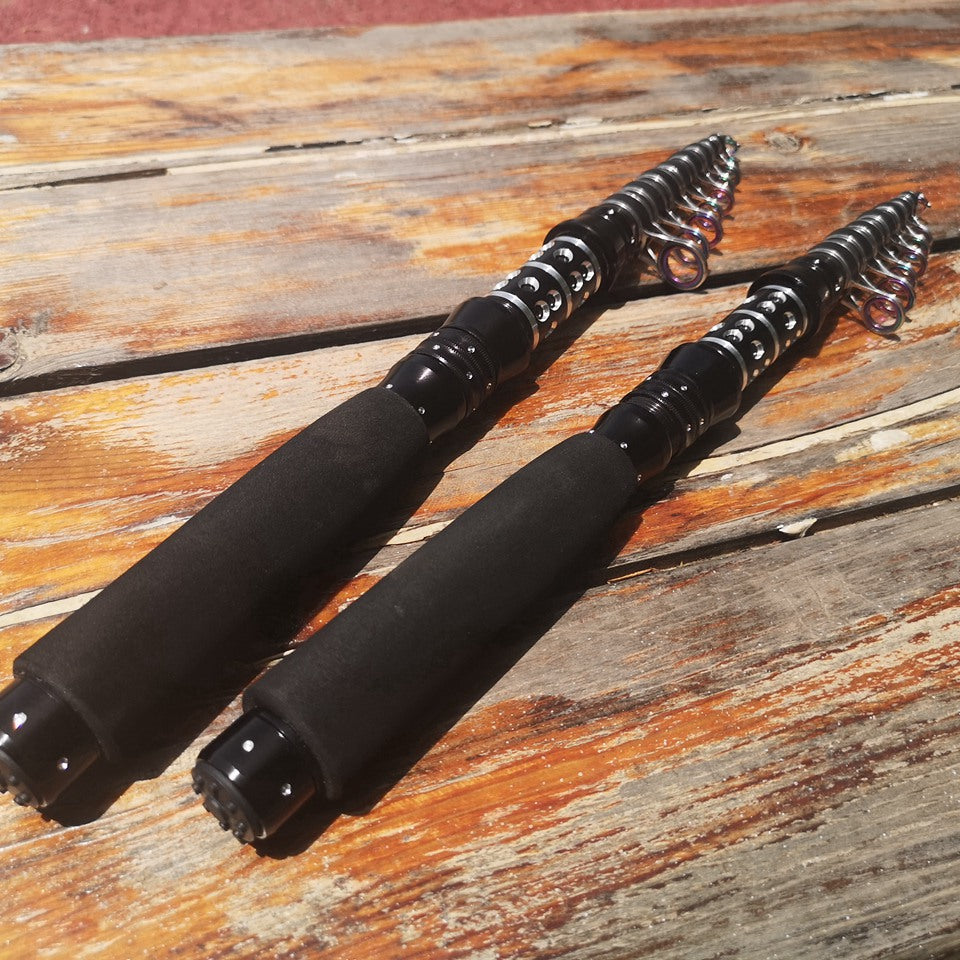 An ultra-short mini sea rod, telescopic lure rod that can be placed in a backpack