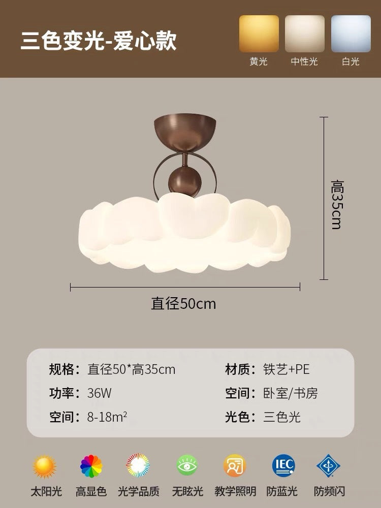 Bedroom Ceiling Light French Vintage Cream Master Bedroom Room Lighting Full Spectrum Eye Protection Modern Simple Study Light