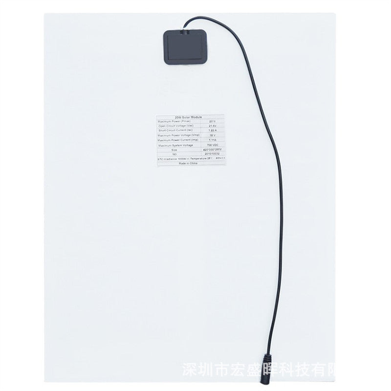 30W Flexible Solar Charging Panel Pressure Resistance Solar Charger for Rechargeable Battery