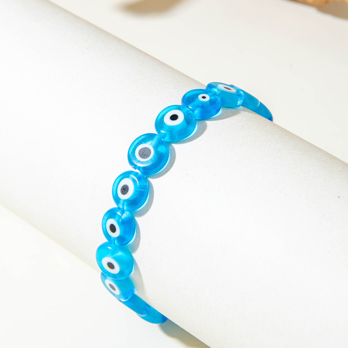 European and American Ornament Bohemian Devil's Eye Beaded Bracelet  Fashionable and Unique Eye Elastic Bracelet Wholesale