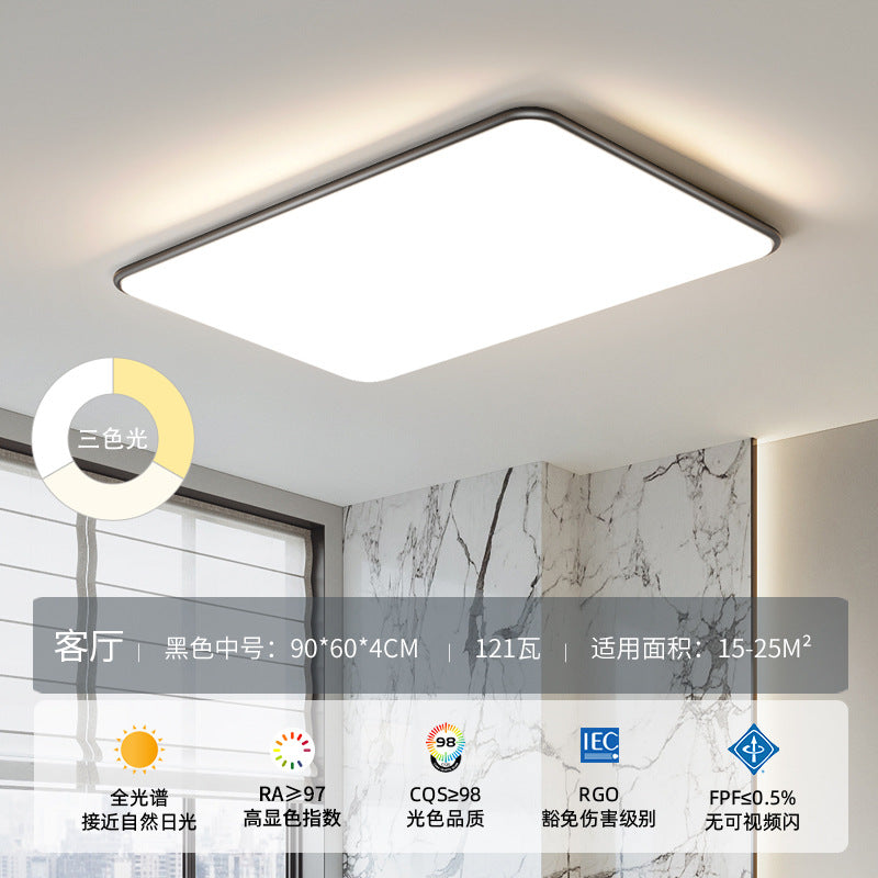 Zhongshan Full Spectrum Eye Protection Living Room Lamp Seamless Ceiling Light Modern Simple Elegant Lighting Three-Color Whole House Combination