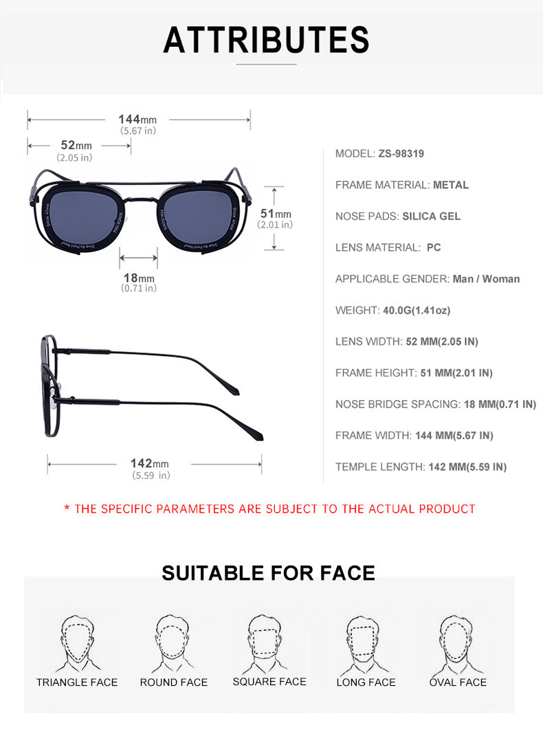 2025New Men's Sunglasses High-End Oval European and American Retro High-Grade Sunglasses for Men Driving