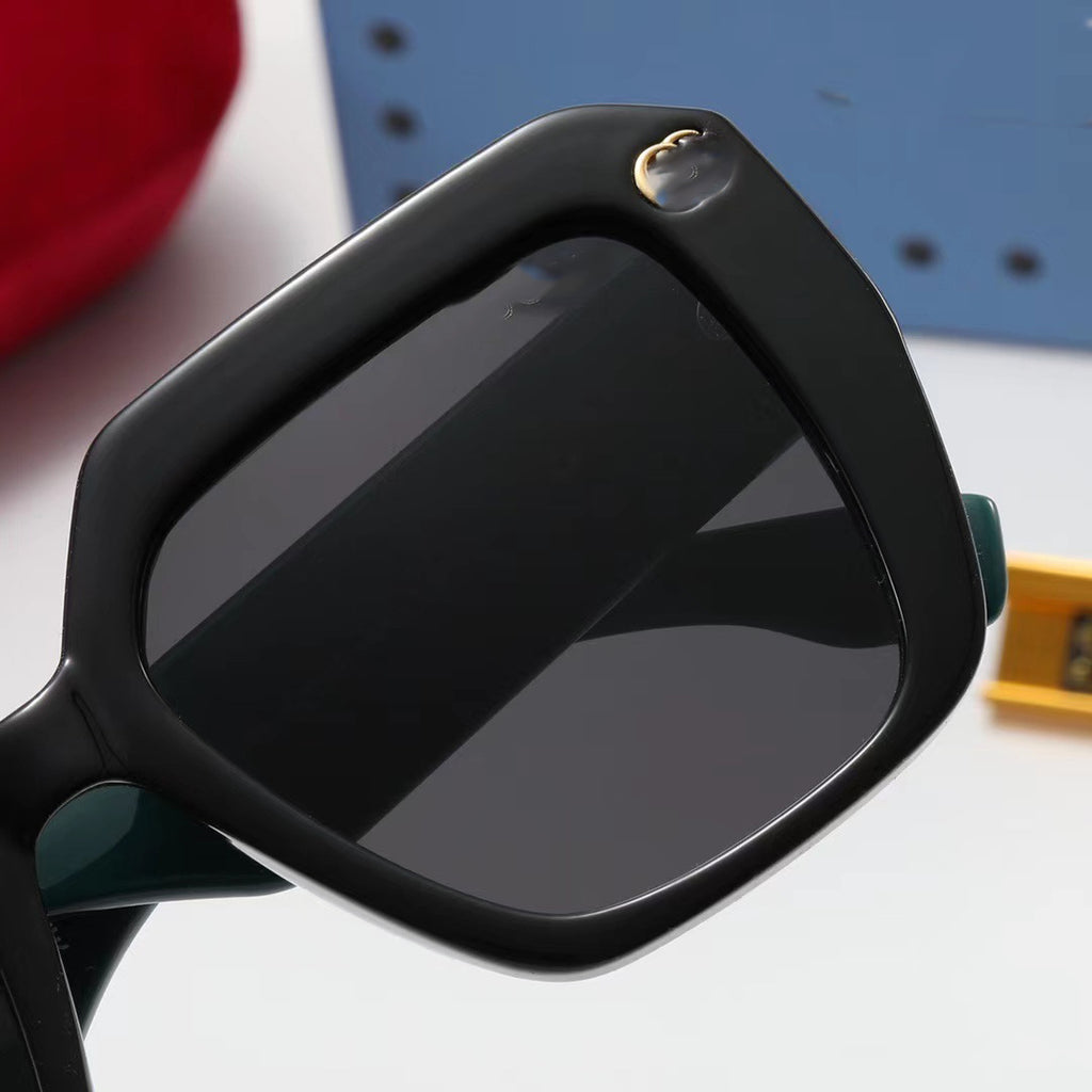 Ancient Style European and American Design ins Trendy Square Frame Sunglasses for Women, Celebrity Style, Fashionable Acetate Sunglasses for Men3029