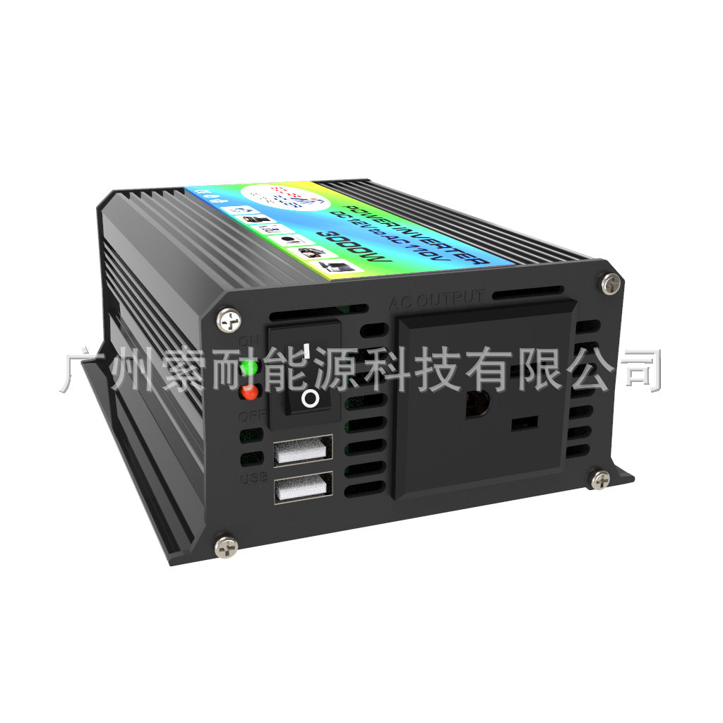 Vehicle Inverter300W 12V Turn110V220V Double USB E-commerce car power inverter