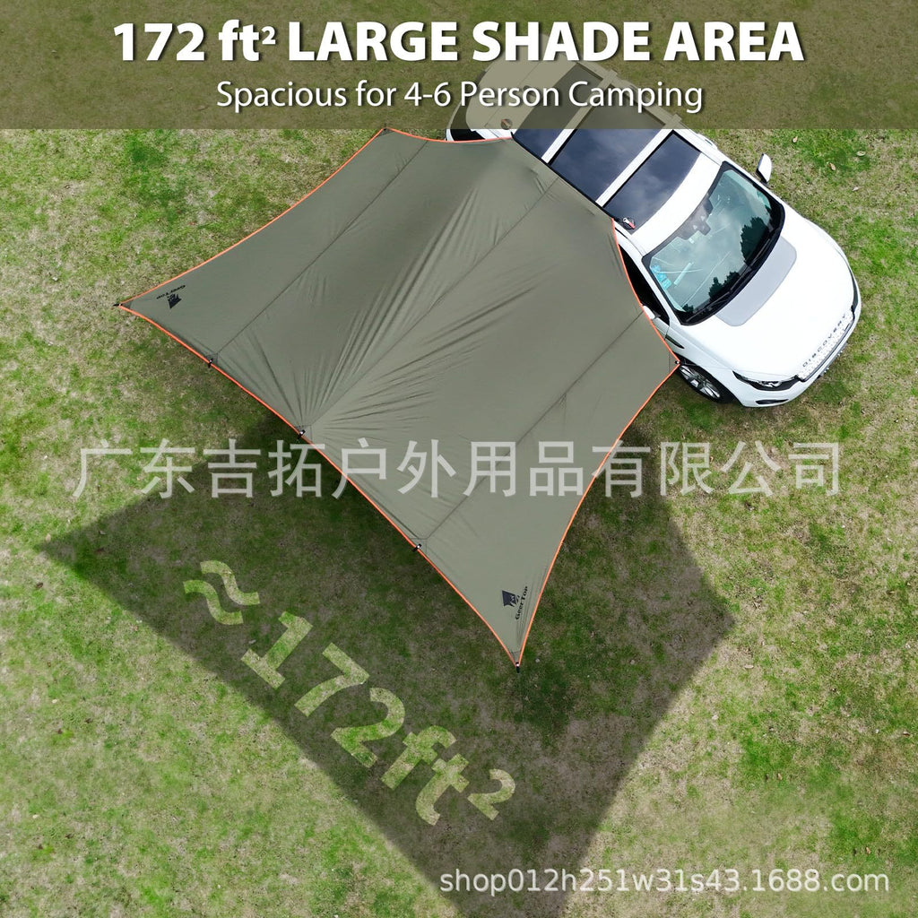 New Car Side Canopy Sunshade Outdoor Camping SUV Self-driving Car Side Awning Sunshade Rainproof Awning