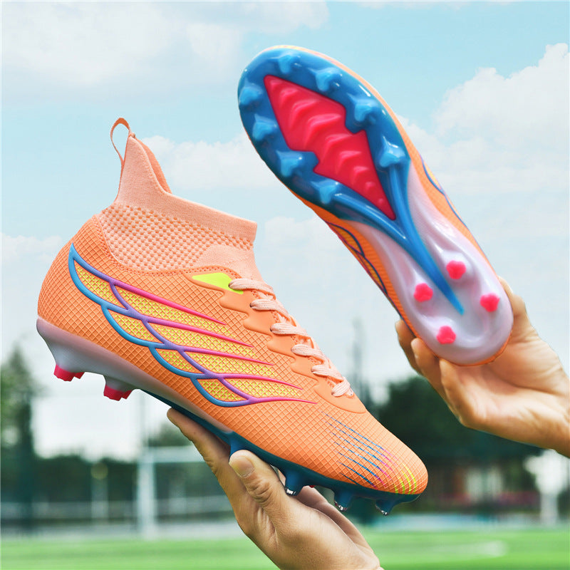 Football Shoes Long Spikes New Xiyin Grass Artificial Turf Youth Student Competition Training Shoes