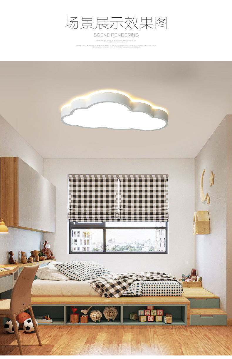Cloud Lamp Kindergarten Boys Girls Children's Room Lamp Modern Minimalist Iron Art Bedroom Lamp Ceiling Lamp led Lamp
