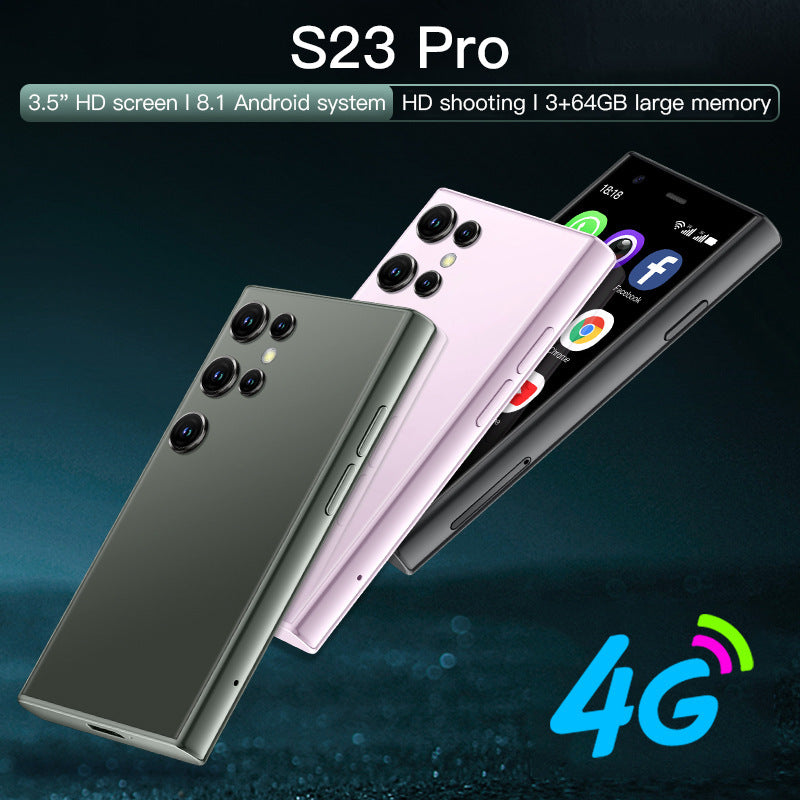 New Product S23Pro Mobile Phone3Inch2+16GB Android8.1Smart Mini Mobile Phone Ultra Small Pocket Backup Phone