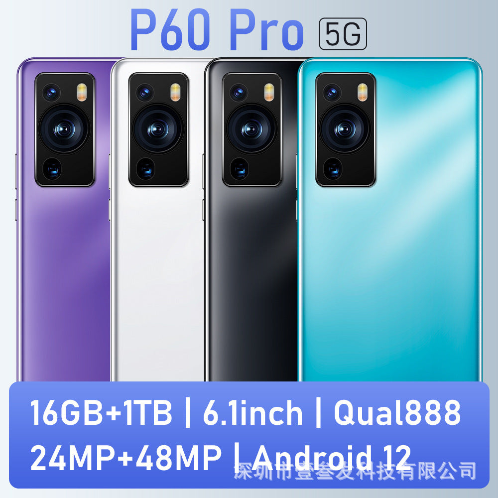 P60pro(1+8G)New Hot6.8Inch5G All-in-one smartphone factory stock