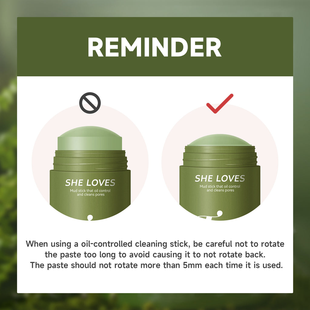 Exclusive Supply green tea Mud Mask Stick Green Tea Oil Control Deep Cleansing Blackhead Removal with Brush Head Mask Mud