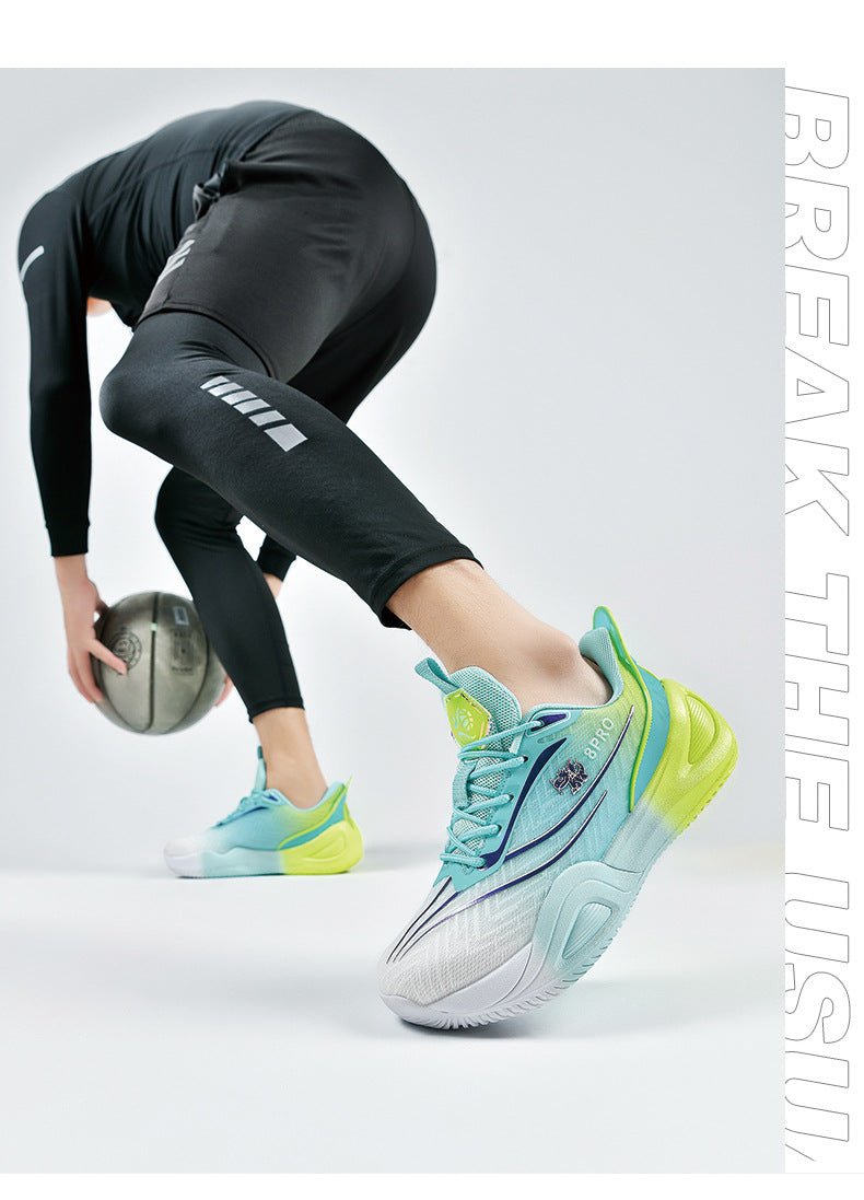 Hot-Selling Youth Mandarin Duck Breathable Basketball Shoes Outdoor Practical Wear-Resistant Non-Slip Couple Style Training Sports Shoes