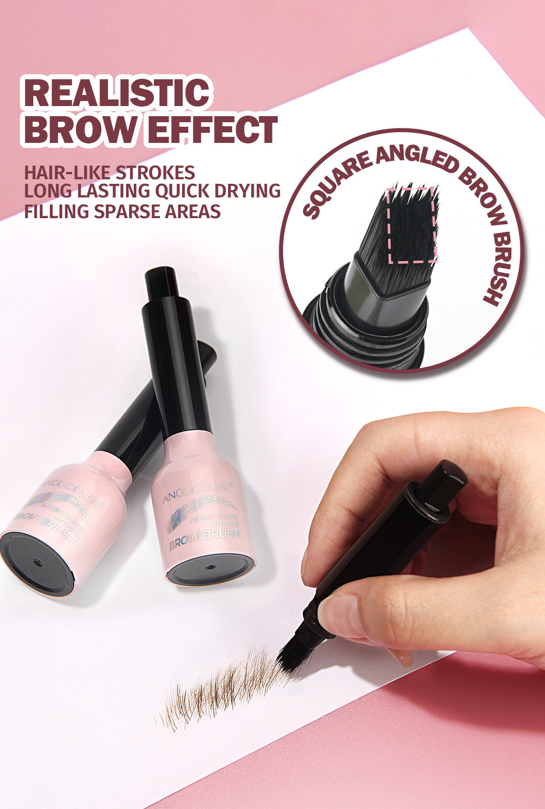 Hot-Selling Eyebrow Dye Cream Waterproof Smudge-Proof Large Brush Eyebrow Cream Long-Lasting Color No Smudging Natural Eyebrows