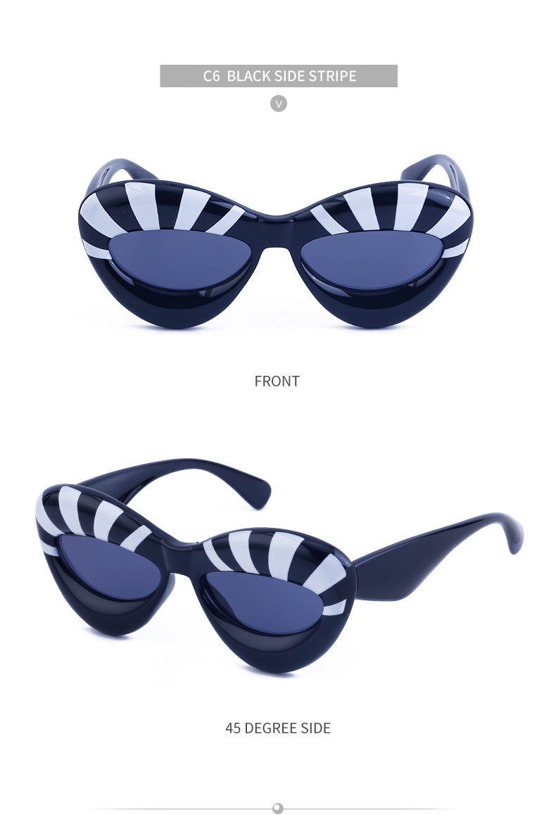 European and American Style Lip Sunglasses for Women Fashionable Party Quirky Personality Sunglasses Women's Glasses Wholesale Street Style Sun Protection